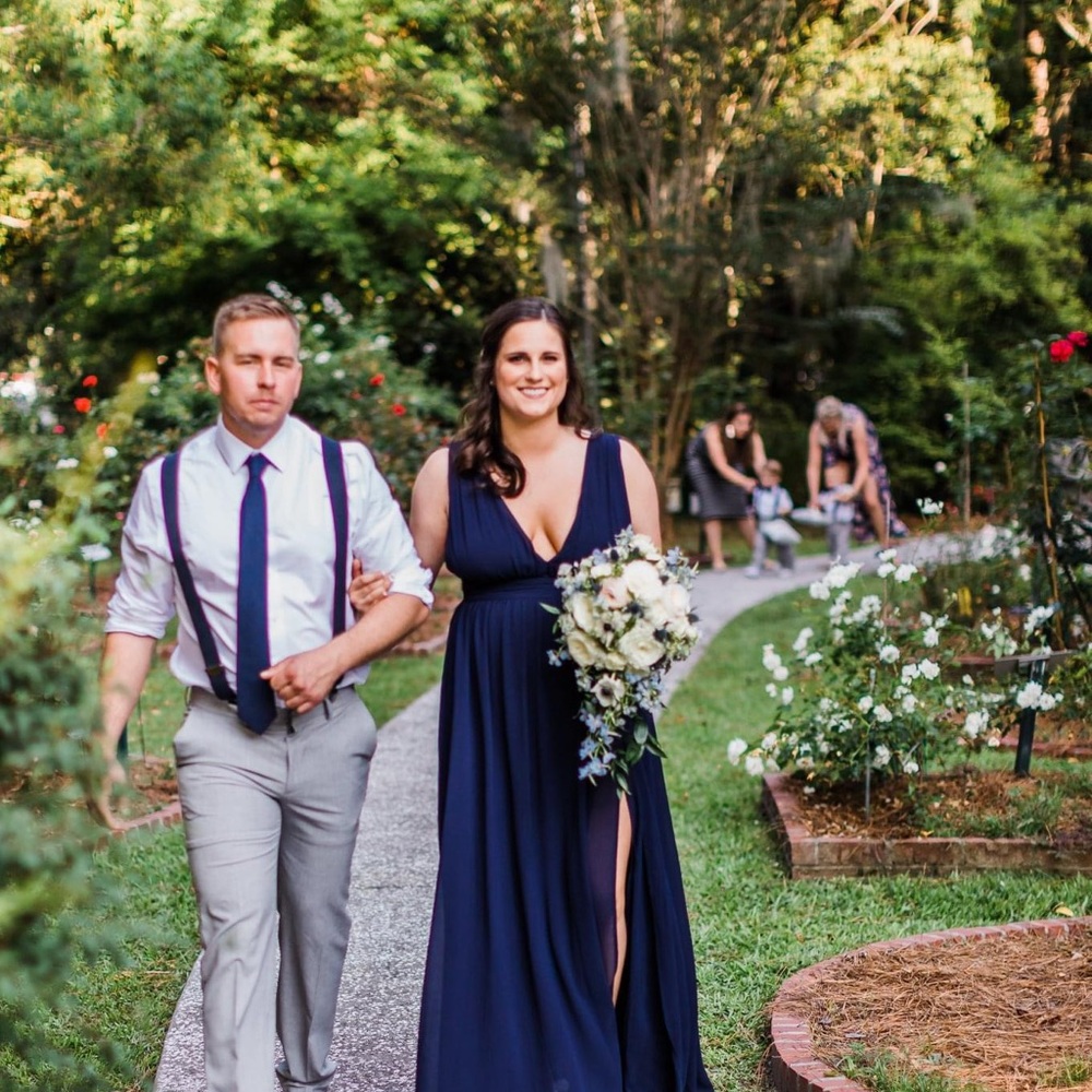 Lulus long navy dress